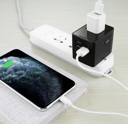 Multi-Functional Travel Converter Plug and USB fast charging cable