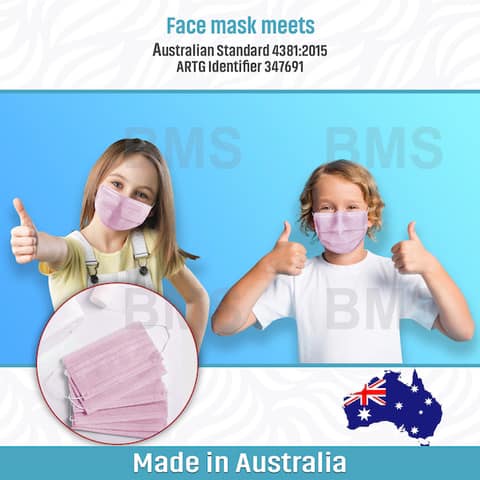Bella Medical Australian Made Coloured Children Face Mask