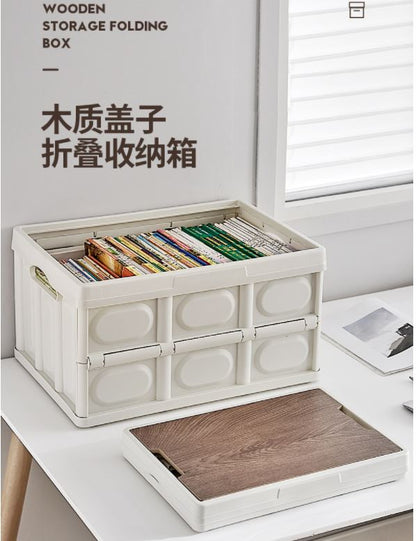 Wooden Foldable storage Box