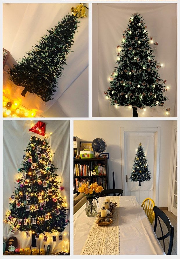 Christmas tree wall sheet + 6m light USB